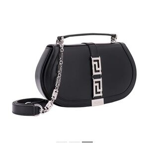 Versace Greca Goddess leather shoulder bag